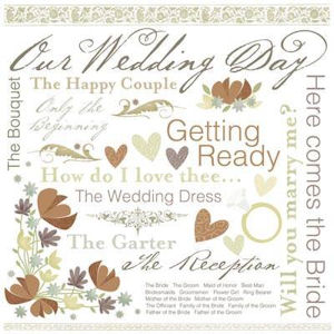 8 X Kfd Our Wedding Day Rub On 04170 Our Wedding Day Rub On